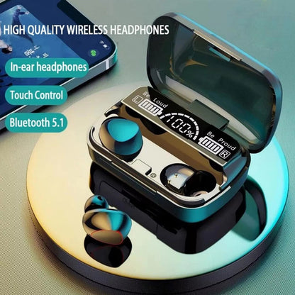 Bluetooth Wireless Headphones TWS Earphones Mini In-Ear Pods For Android