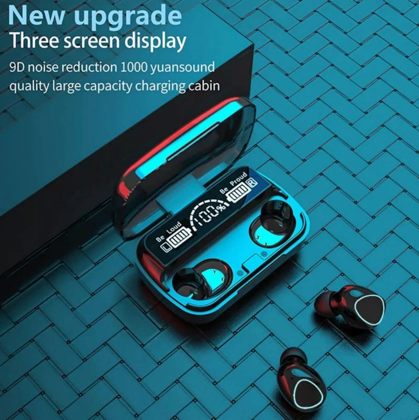 Bluetooth Wireless Headphones TWS Earphones Mini In-Ear Pods For Android